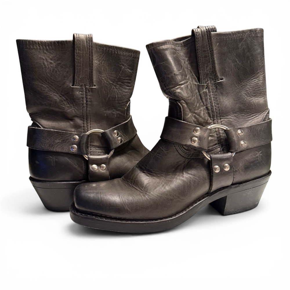 Frye Harness 8R Boots Black Size 8.5M